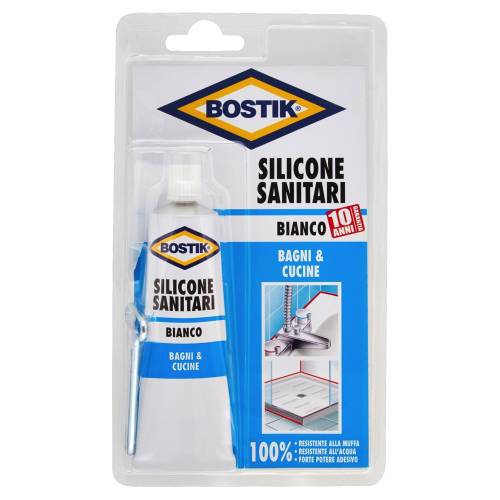 Silicone Sanitari bianco blister 60ml