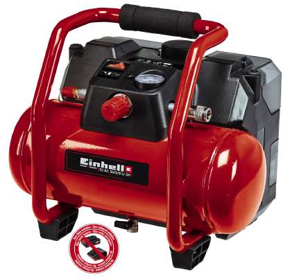 Compressore a Batteria 2x 18V 6 lt 8Bar Solo Corpo