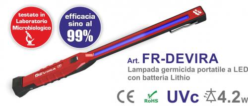 Lampada Portatile Germicida a Led UV-C Alime.USB