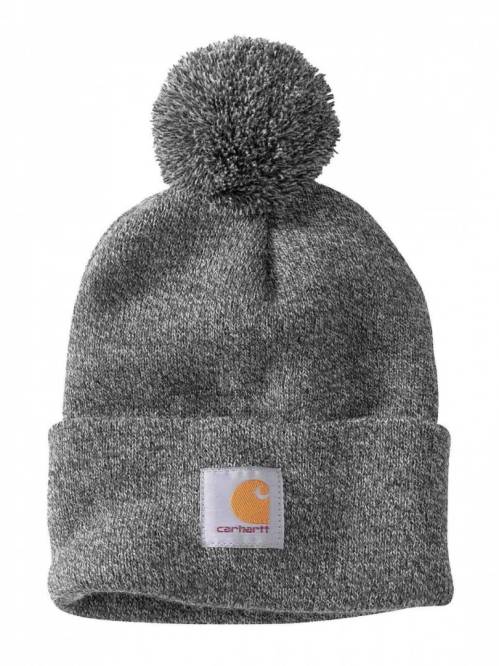 Berretto Lana Donna con Pompon Carhartt Grigio