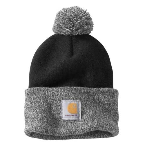 Berretto Lana Donna con Pompon Carhartt Nero