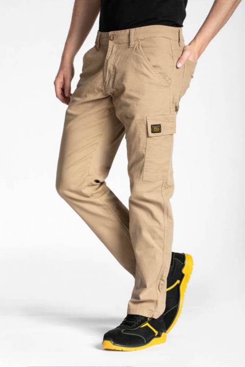 Pantalone Lavoro Carpenter Beige 531 Stretch Rica Lewis