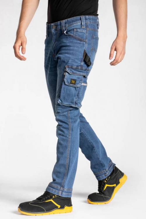 Jeans Da Lavoro Job Fiberflex Stretch Stone