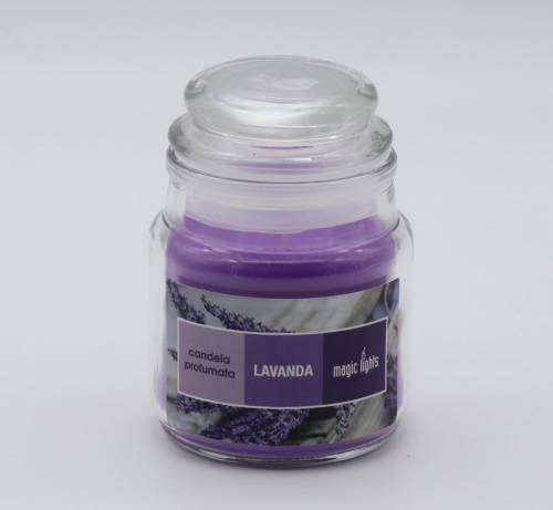 Candela Profumata Giara Piccola in Vetro 100 gr Lavanda