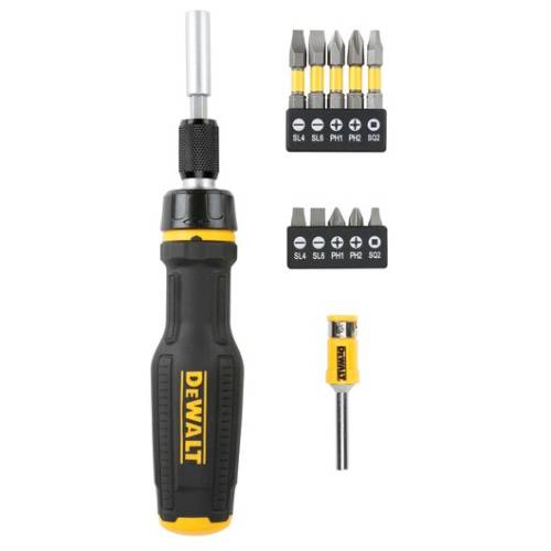 Giravite Portainserti DeWalt Cricchetto e 10 Inserti